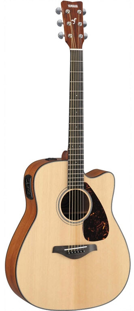 Yamaha FGX700SC Solid Top Cutaway Acoustic-Electric Guitar