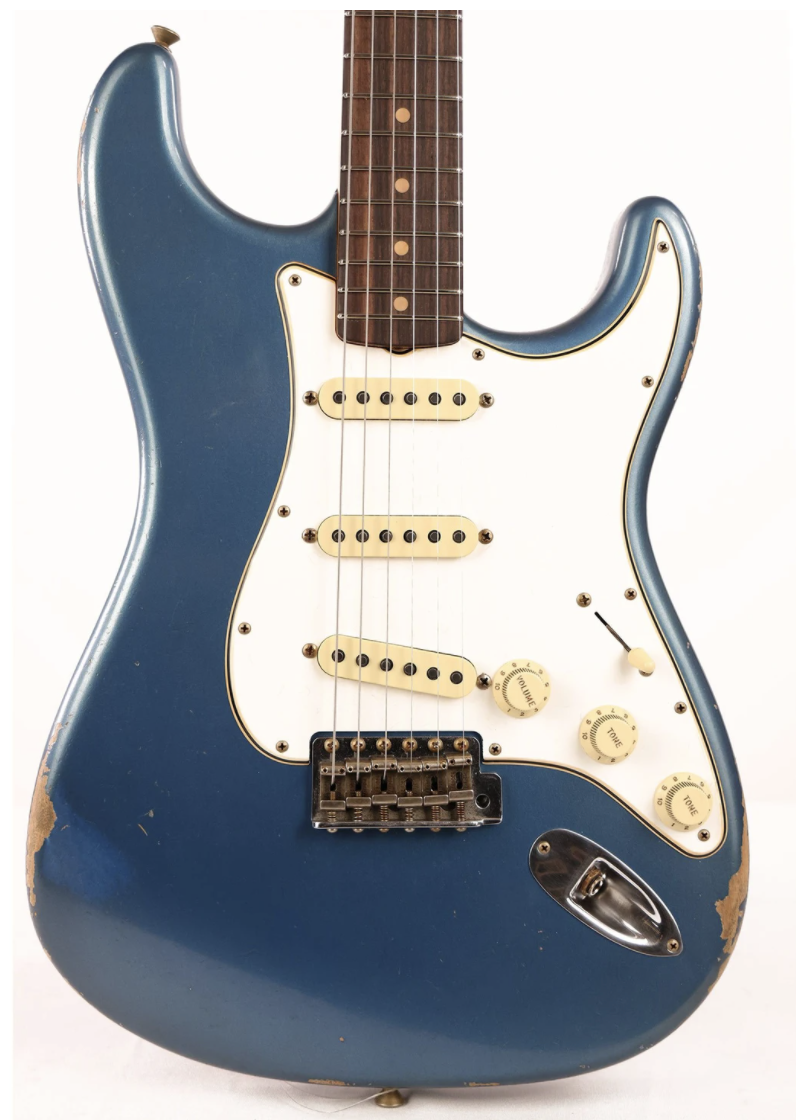 Fender Custom Shop 1963 Stratocaster Relic Dark Lake Placid Blue Masterbuilt Todd Krause