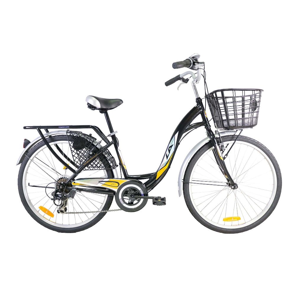 [หมด] จักรยานแม่บ้าน LA มีเกียร์ Shimano 6 สปีด CITY INTEGRATED ล้อ 26 นิ้ว