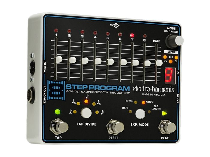Electro-Harmonix 8-Step Program Analog Expression Expression Guitar Effects Pedal