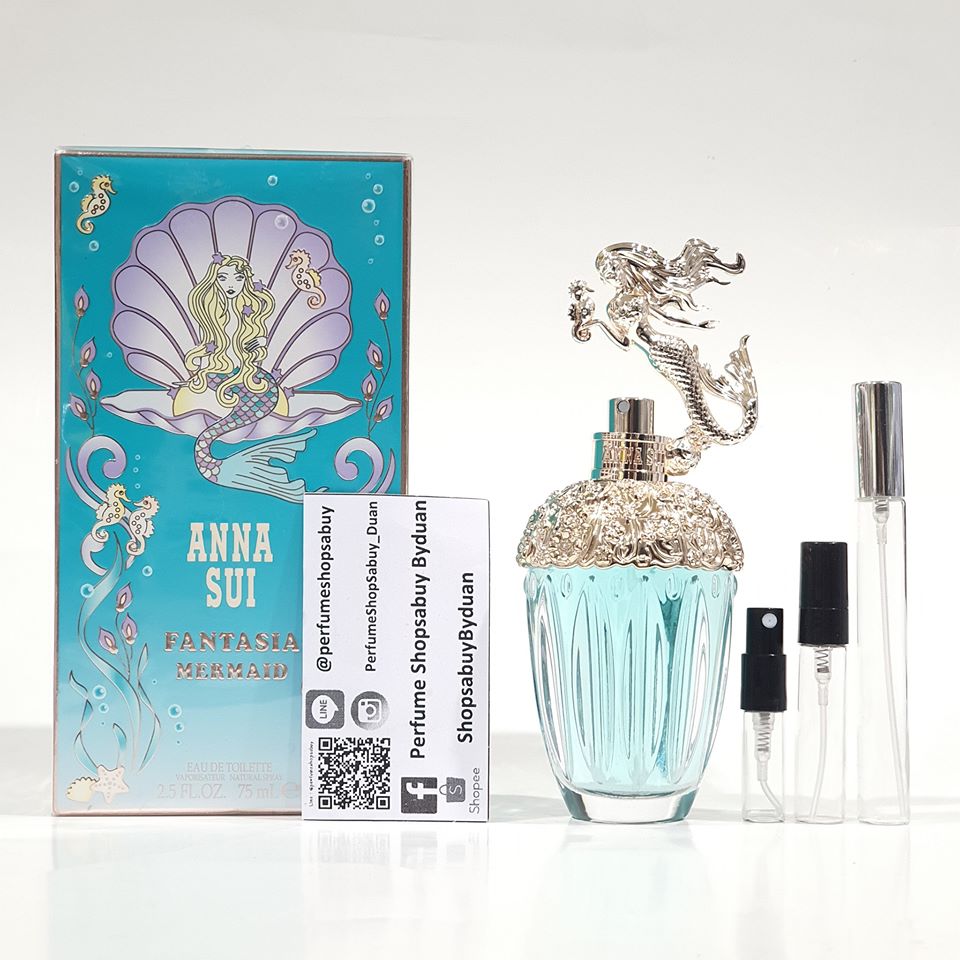 น้ำหอมแท้แบ่งขาย Anna Sui Fantasia Mermaid Eau De Toilette 2ml 4ml 5ml 10ml จาก คอลเล็คชั่น Fairytale หอมสดใสสดชื่นที่สุด!!!!
