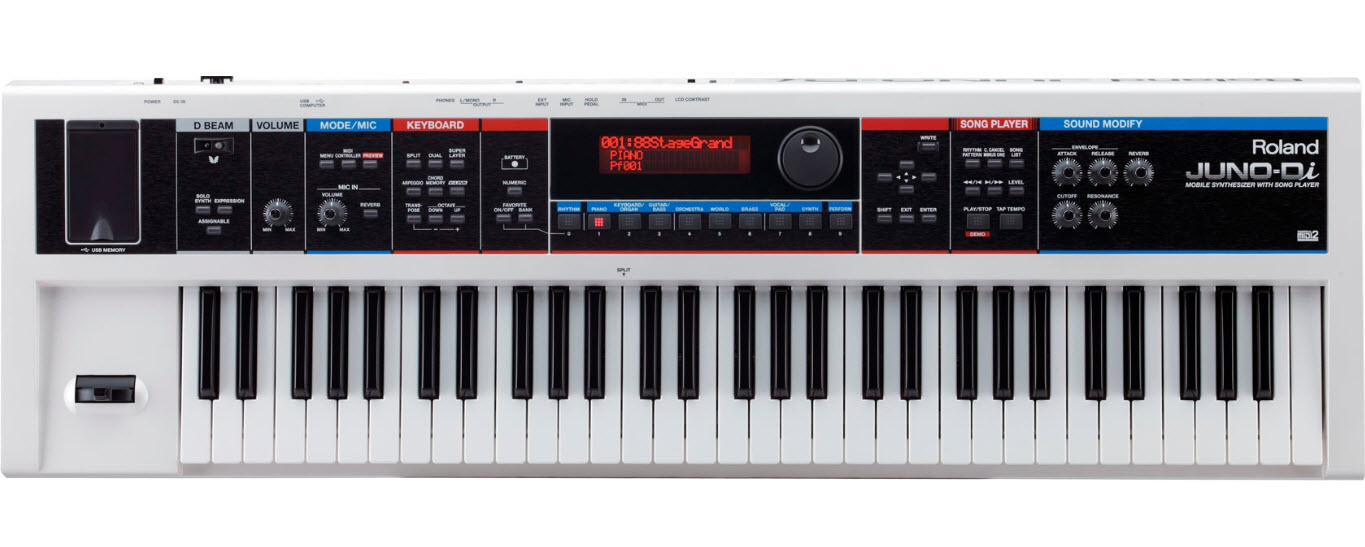 Roland JUNO-Di Synthesizer Keyboard Black or White