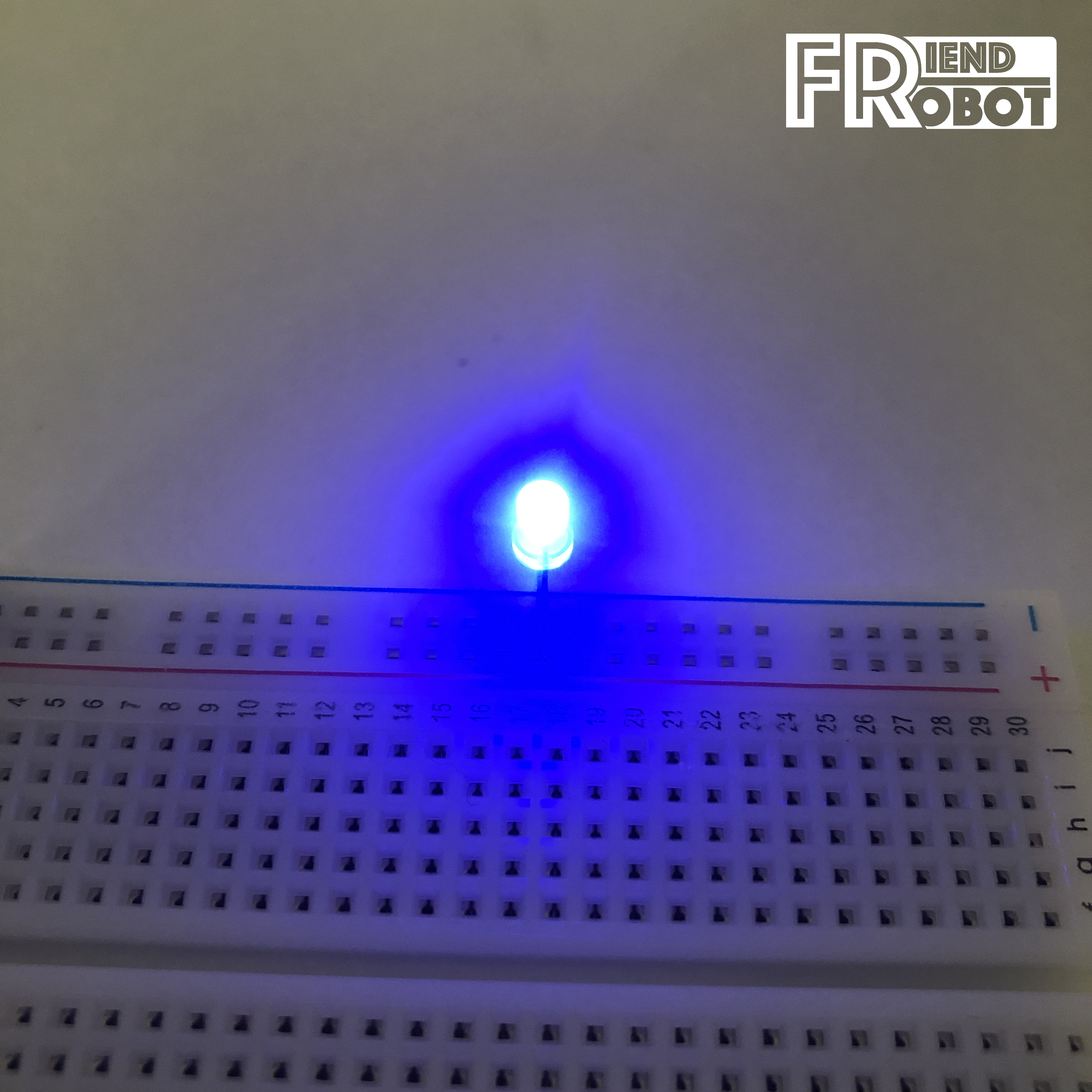 LED 3mm สีน้ำเงิน