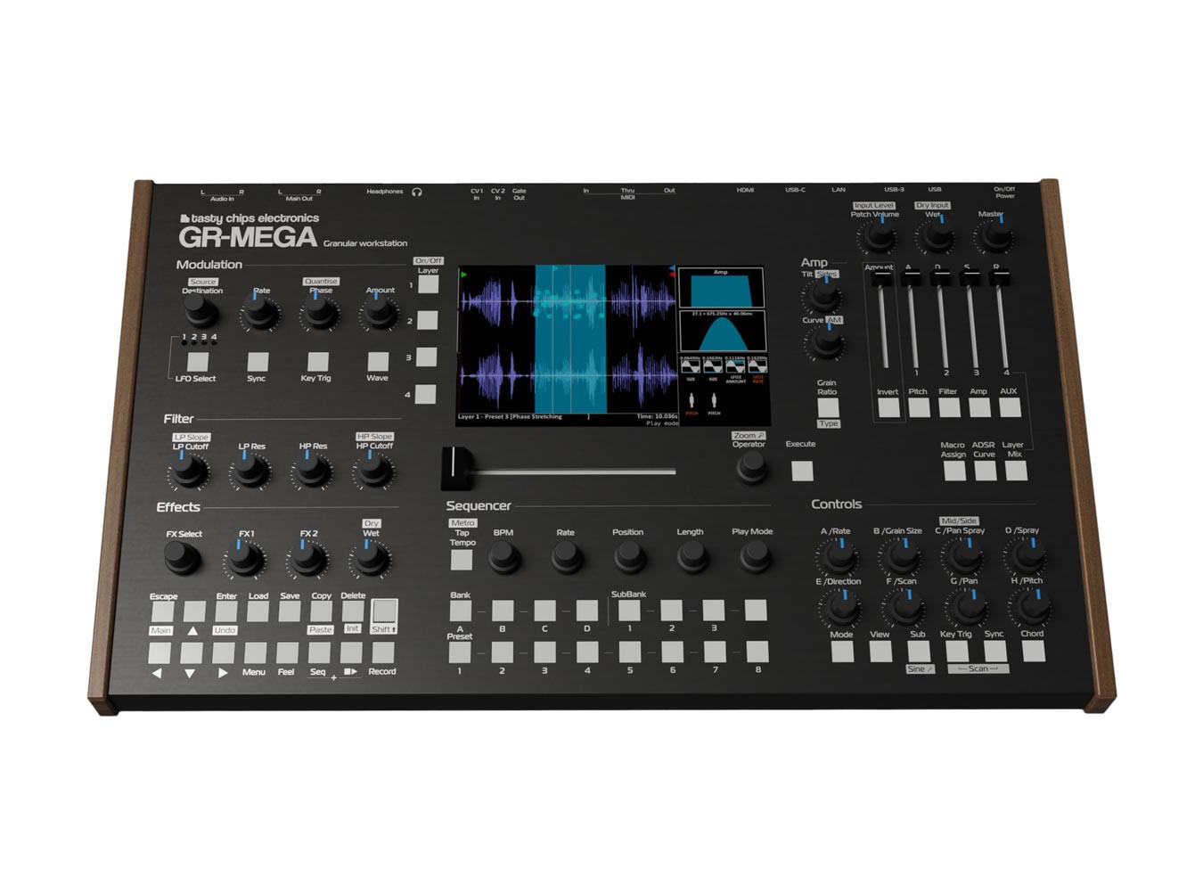 Tasty Chips GR-Mega Granular Workstation Desktop Synthesizer