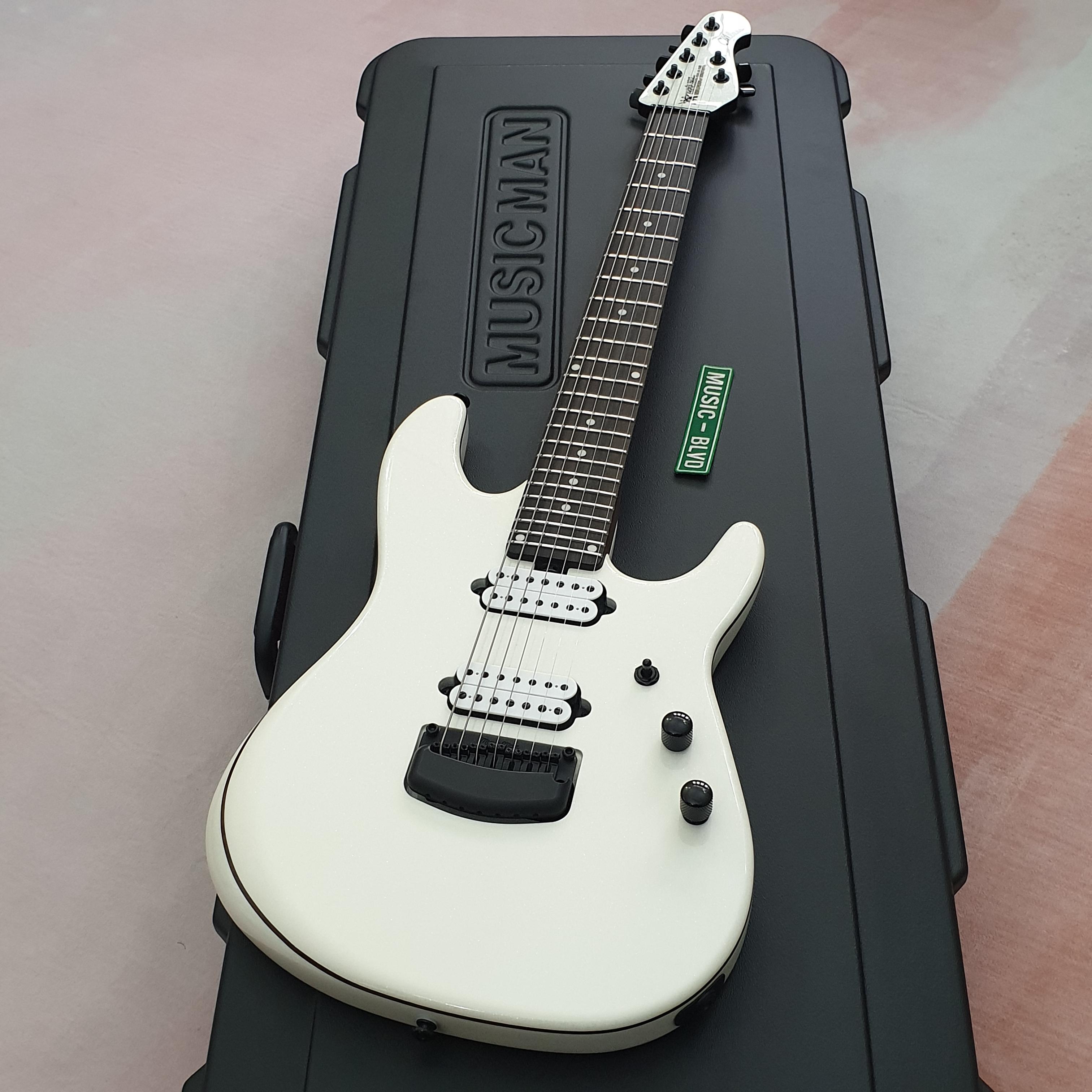 Ernie Ball Music Man Jason Richardson 7-String Cutlass Empress White