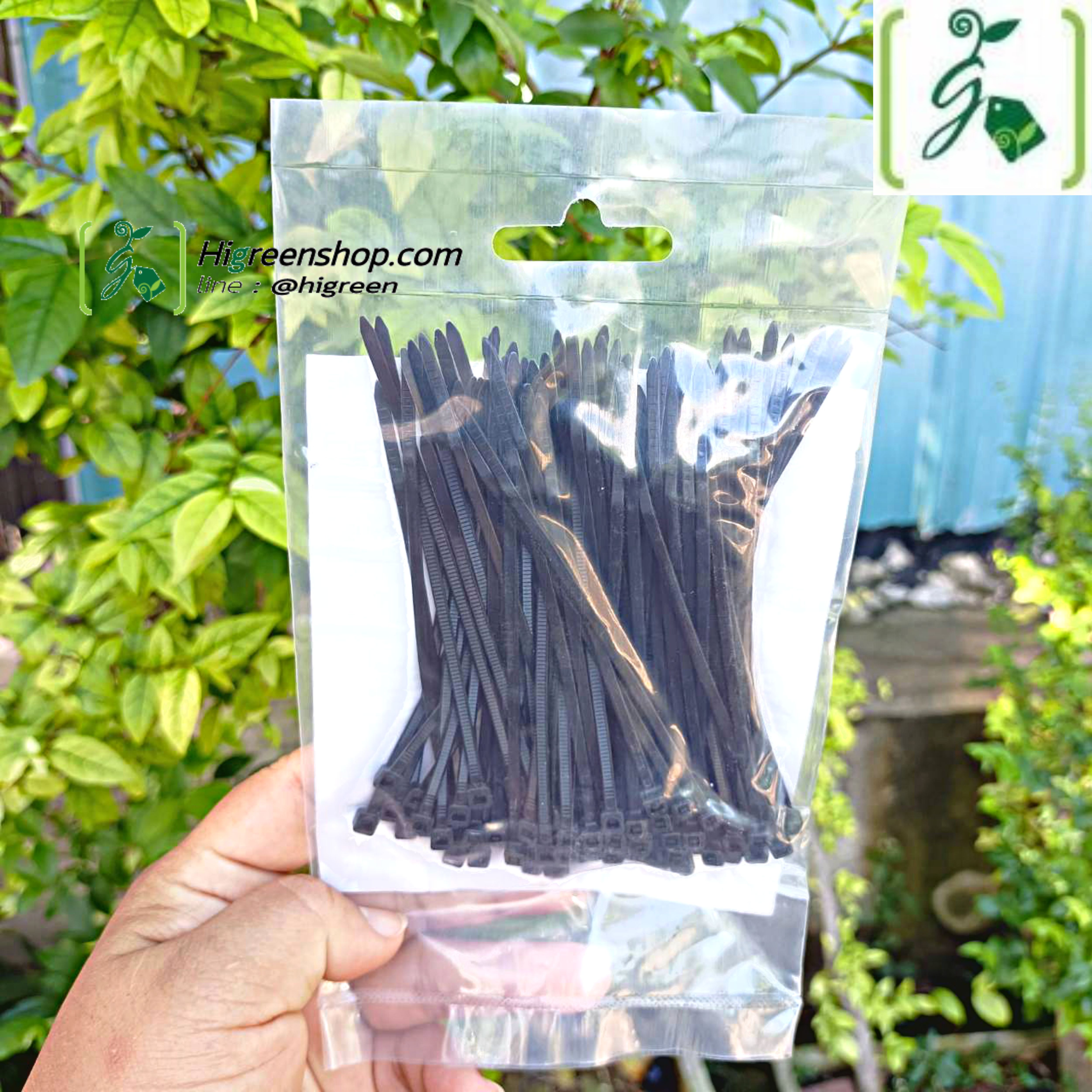 เคเบิ้ลไทร์สีดำ AMPTIE (Cable Ties ) ขนาด 2.5x100/100ชิ้น