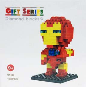 เลโก้นาโน Diamond Blocks 130 pcs Ironman