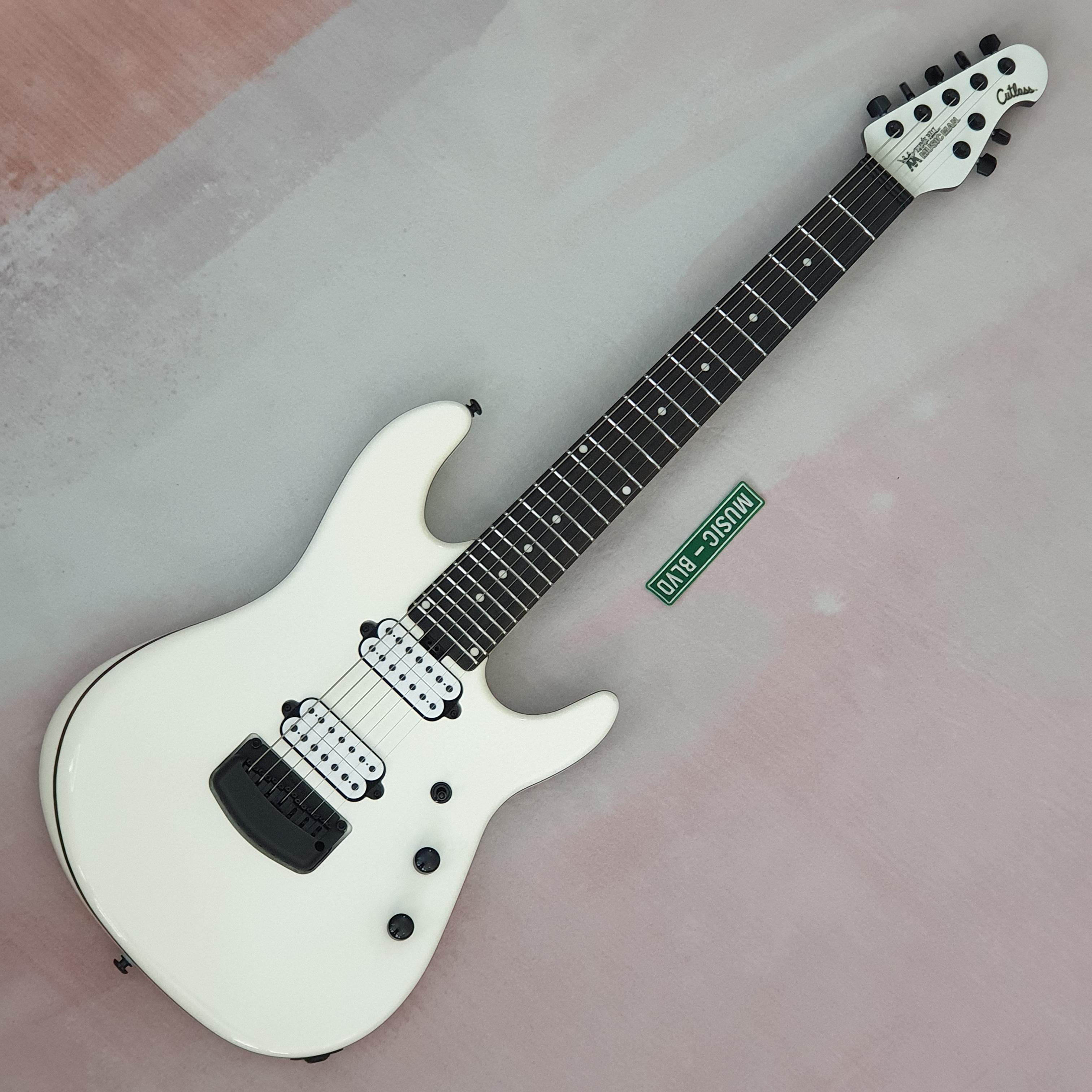 Ernie Ball Music Man Jason Richardson 7-String Cutlass Empress White