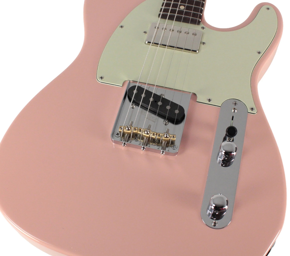 Suhr Classic T HS Roasted Select Guitar, Flamed, Rosewood, Shell Pink