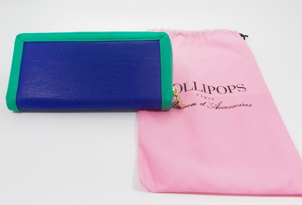 กระเป๋าสตางค์ LOLLIPOPS น้ำเงิน-เขียว ใหม่ แท้