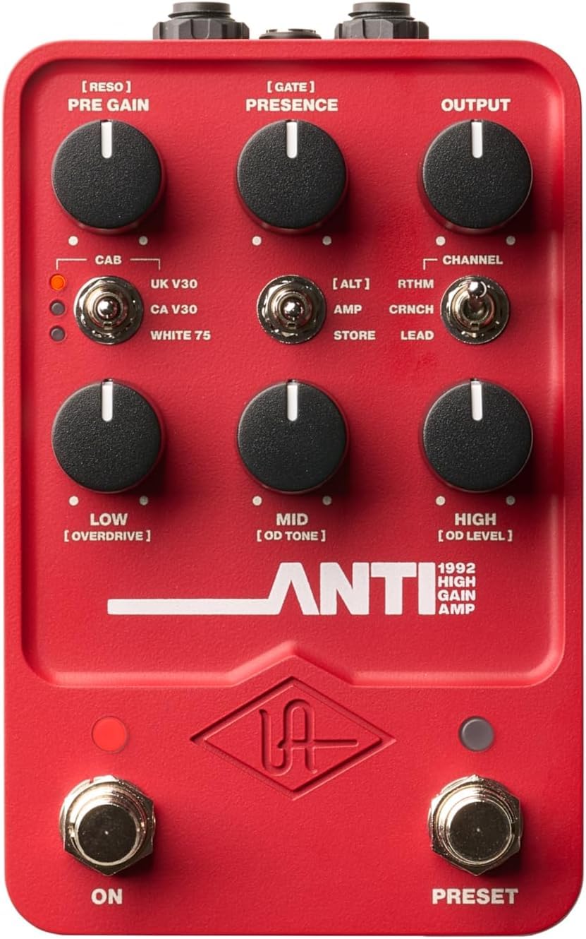 Universal Audio UAFX ANTI 1992 High-Gain Amp Modeling Pedal with Bluetooth