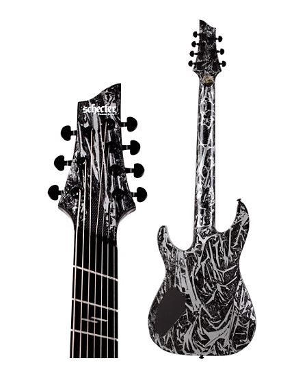 Schecter Guitar Research C-7 Multi-Scale Silver Mountain 6-String Electric Guitar