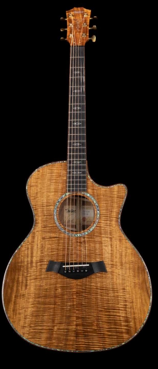 Taylor Custom Grand Auditorium AA Hawaiian Koa Top Acoustic-Electric Natural