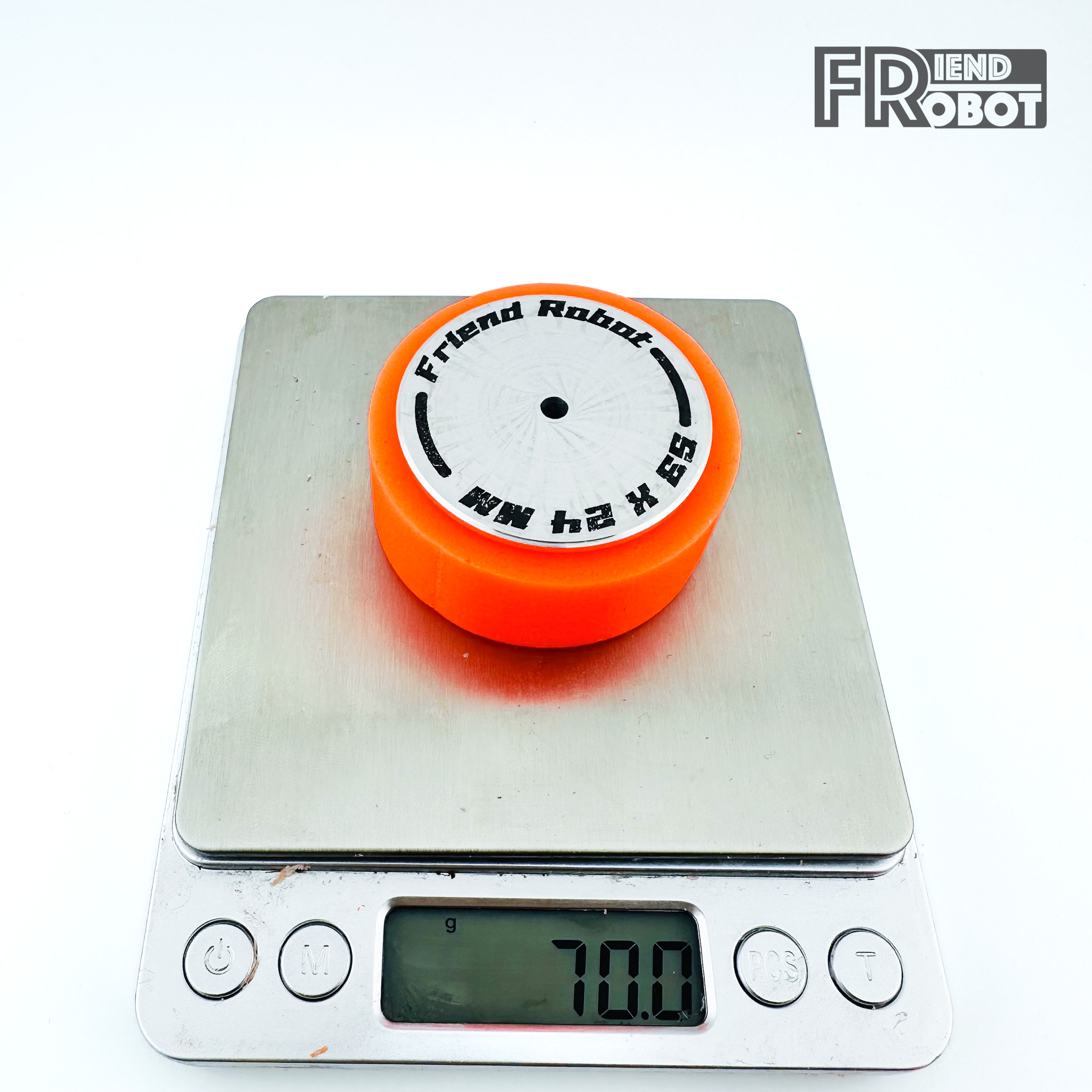 ล้อยางอะลูมิเนียม Friend Robot ขนาด 53 x 24mm