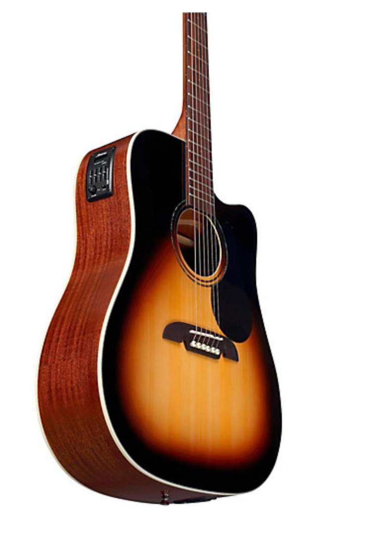 Alvarez Regent Series Dreadnought Cutaway Acoustic-Electric Guitar Sunburst