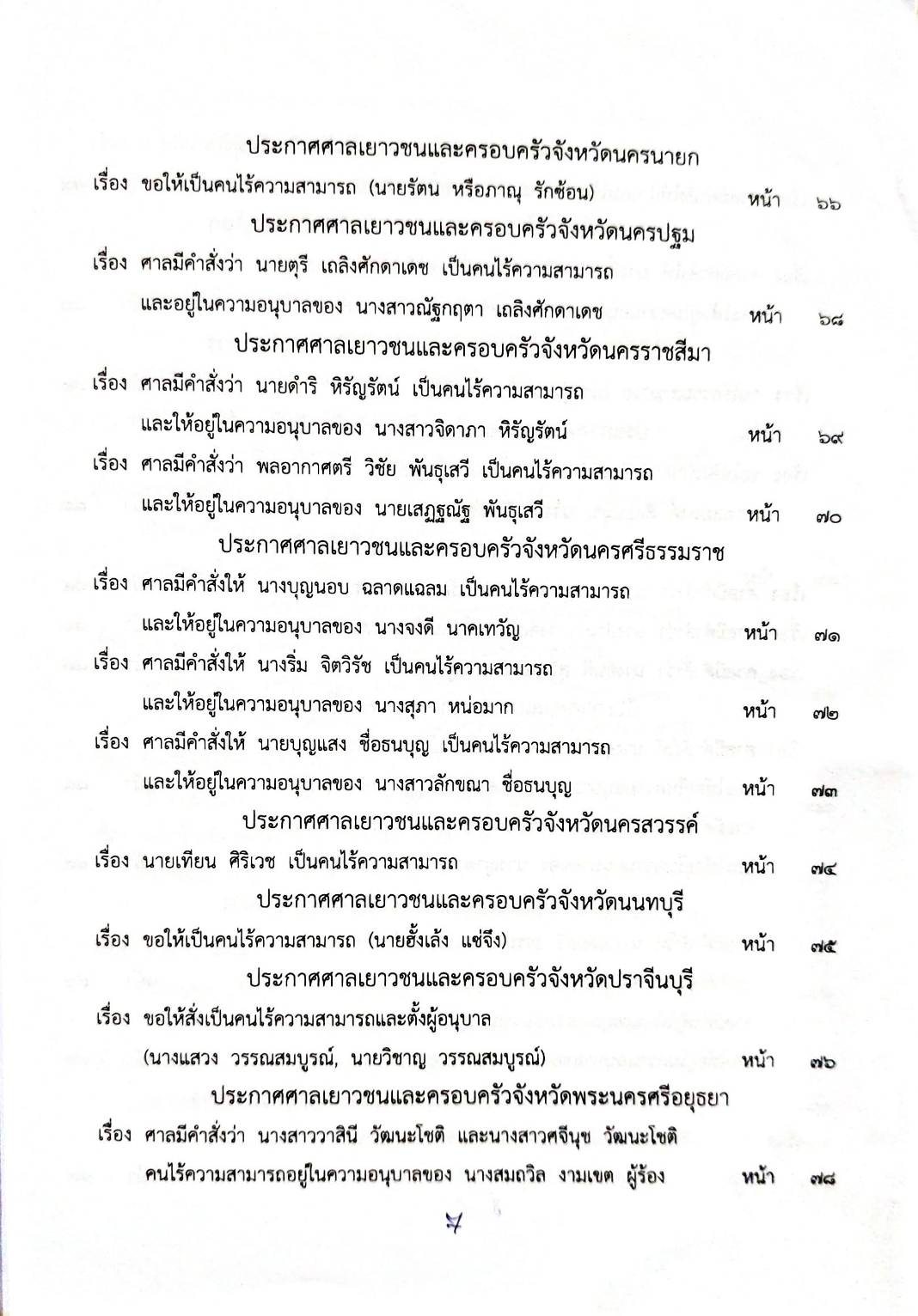 กฎหมายออกใหม่ 41/66 ประกาศกระทรวงมหาดไทย การเสียสัญชาติฯ ประกาศกรมสรรพสามิต ฉ.10 - 13 ประกาศศาลเยาวชนและครอบครัวกลาง..