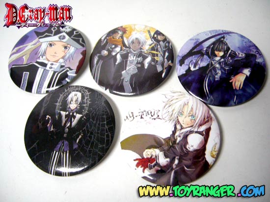 เข็มกลัด D-Gray Man ชุด 1 (5 อัน)