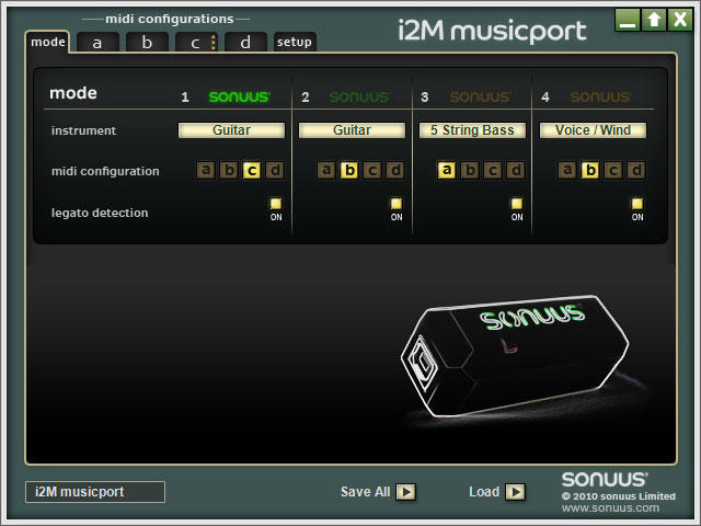 Sonuus i2M Musicport HiZ to USB Audio Interface