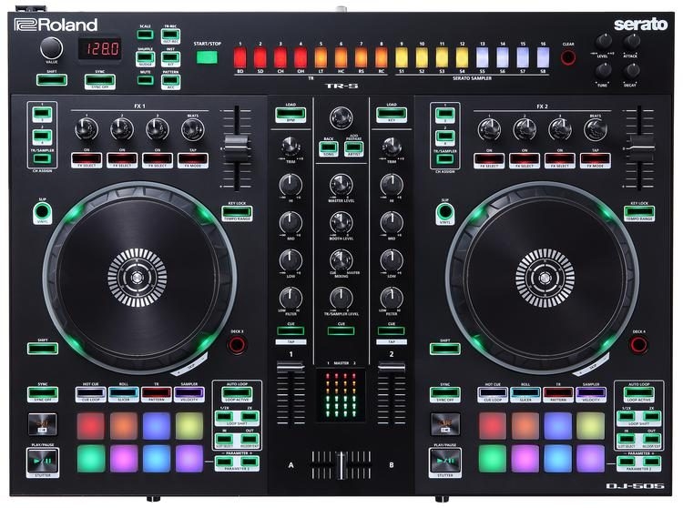 Roland DJ-505 2-channel Serato DJ Controller with Drum Machine