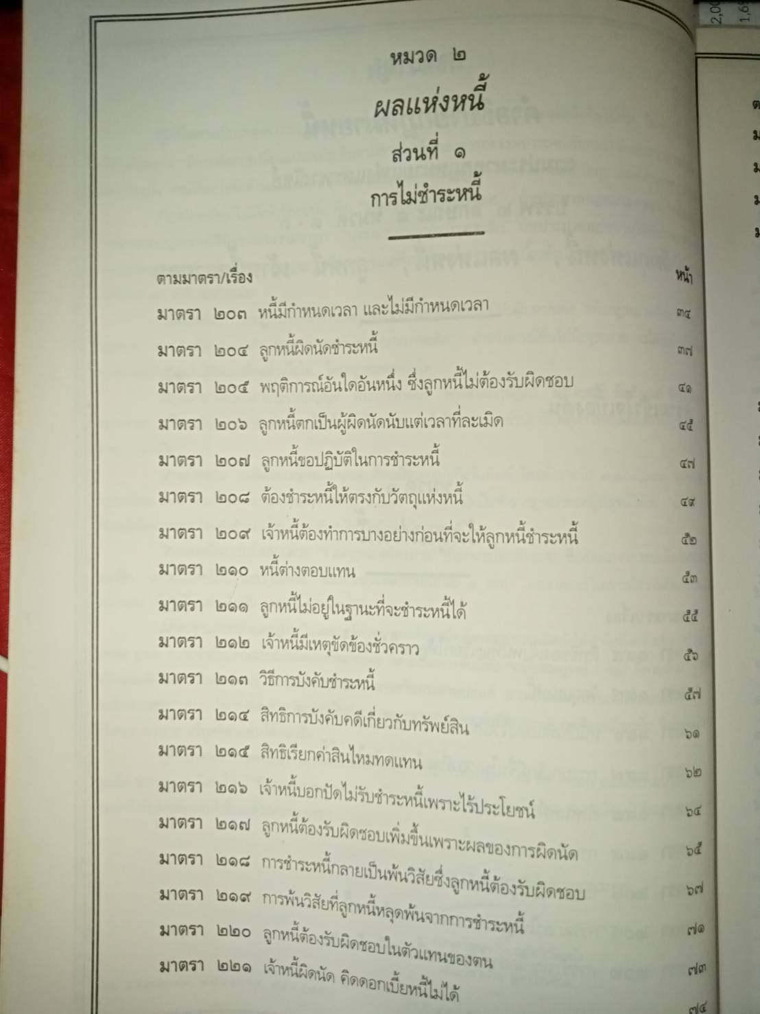 คำอธิบายกฎหมายหนี้ : วัตถุแห่งหนี้ - ผลแห่งหนี้ - ลูกหนี้ - เจ้าหนี้หลายคน