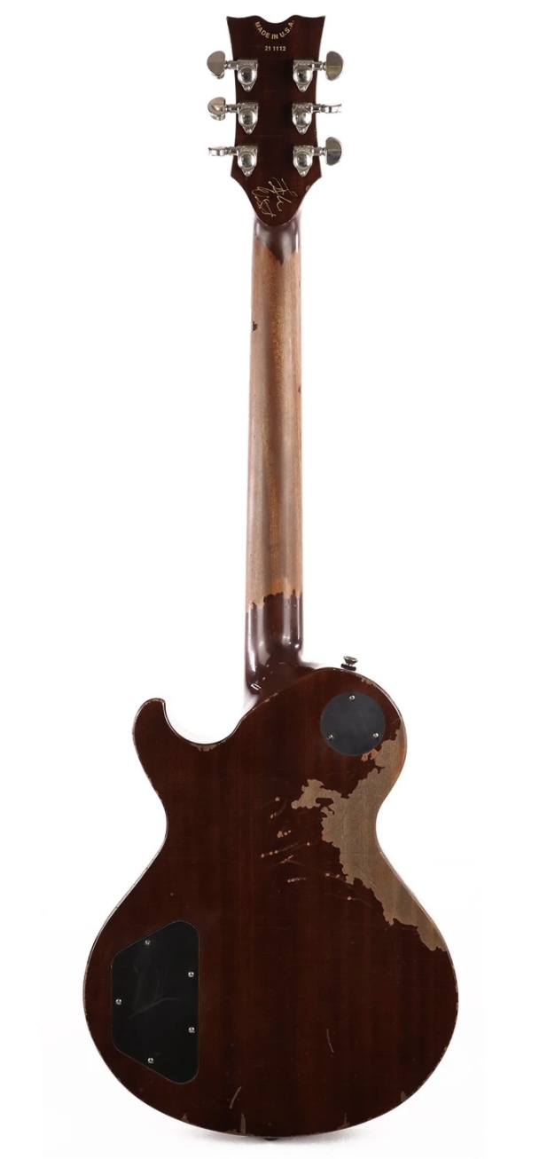 Dean USA Leslie West Tattered N Torn Hand Signed Trans Brazilia