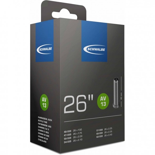 ยางใน Schwalbe AV13 26 x 1.50 - 2.40 จุ๊บใหญ่