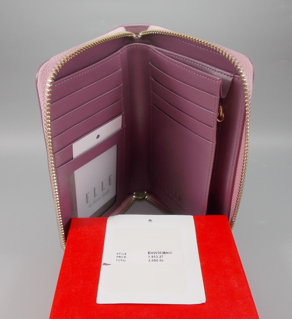 กระเป๋าสตางค์ ELLE ม่วง ใหม่ แท้