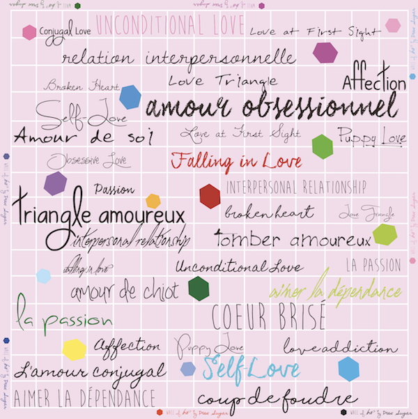 Wall of Love Scarf - ผ้าพันคอลายกราฟฟิควอลล์ออฟเลิฟ (มี 6 สี)