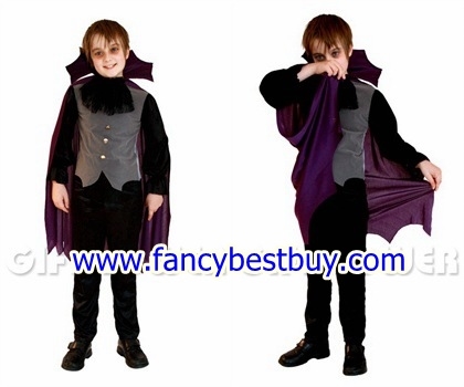 ชุดฮาโลวีน ชุดแฟนซีผี ชุดแฟนซีเด็กแดร๊กคูล่า แวมไพร์ สำหรับวันฮาโลวีน มีขนาด XL