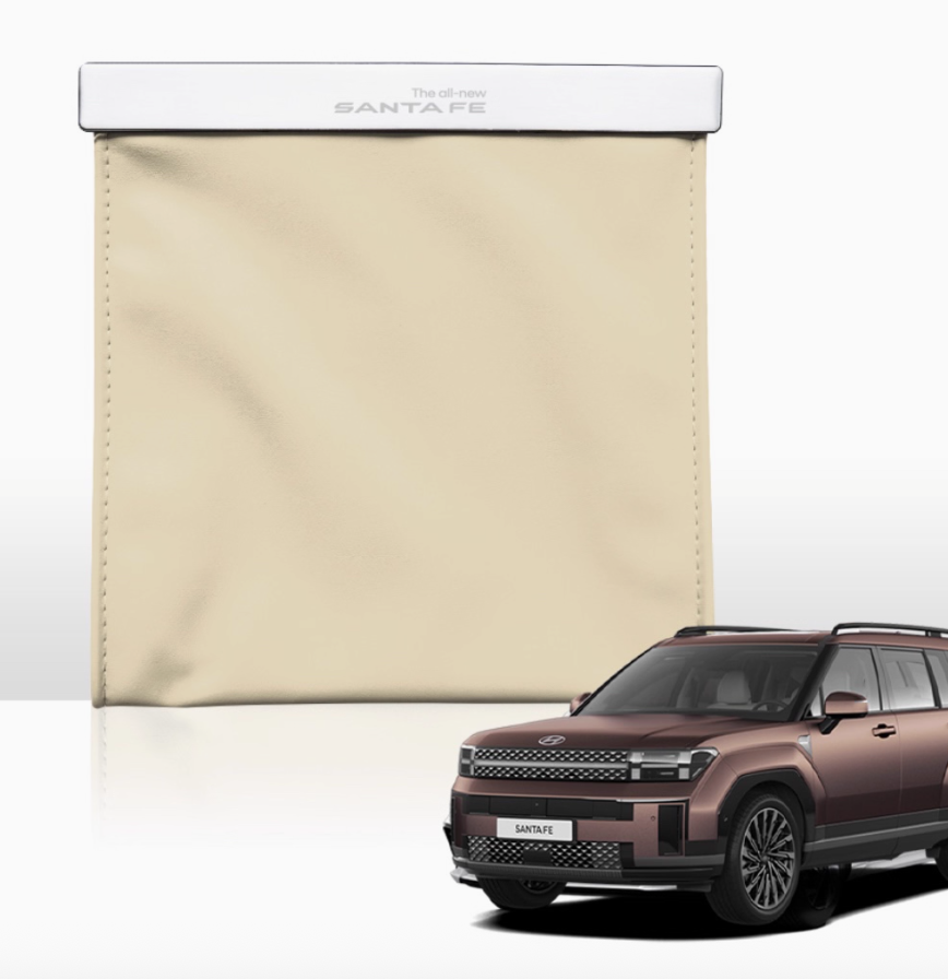 ถุงขยะติดรถยนต์ พร้อมไฟ Hyundai SANTA FE Hybrid ฮุนได ซานตา เฟ่