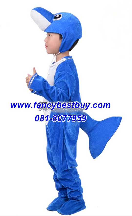 ชุดปลาโลมา Dolphin ชุดแฟนซีสัตว์ทะเล สำหรับการแสดง ใช้ได้ทั้งเด็กชายหญิง