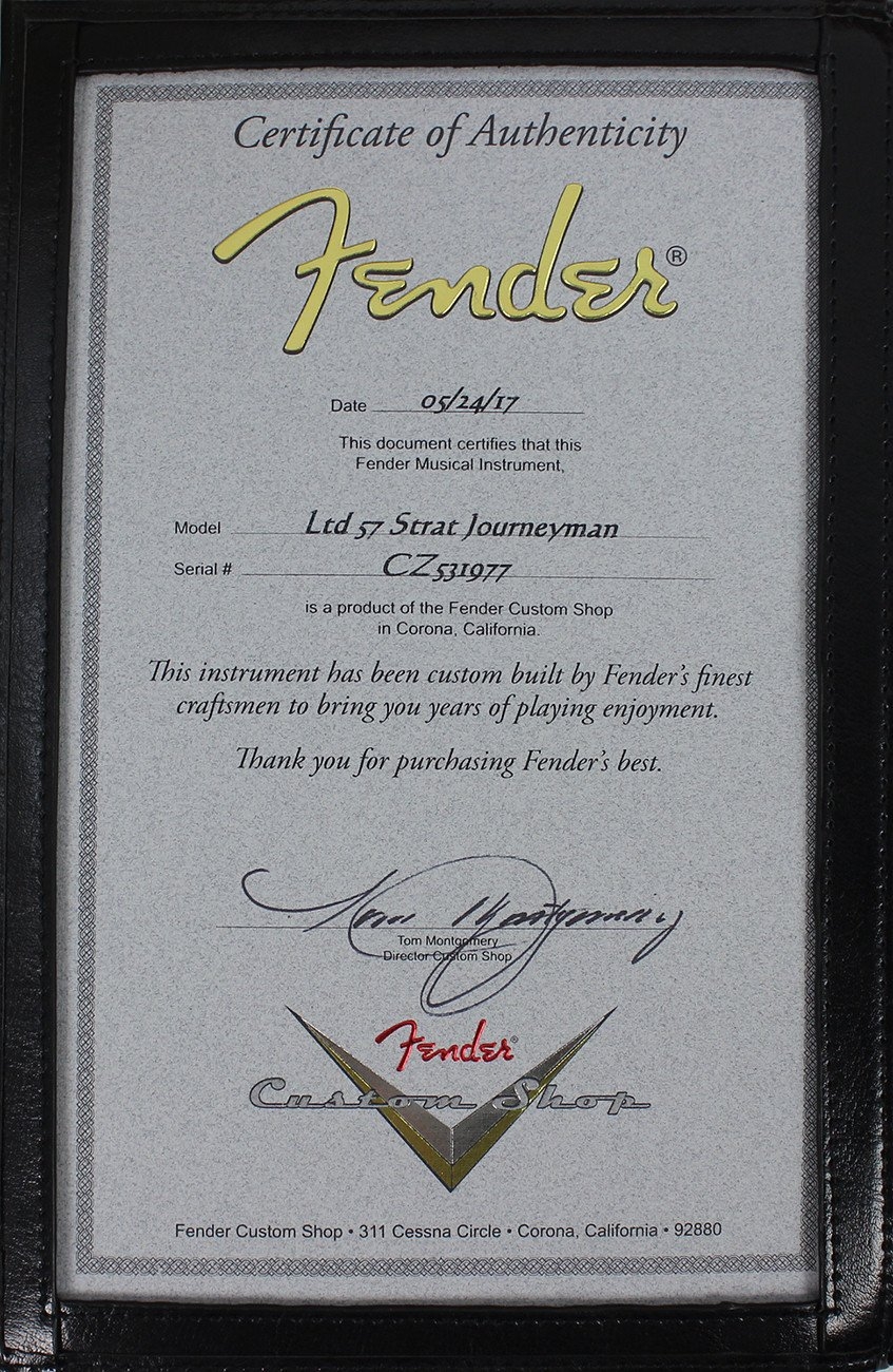 Fender Custom Shop Limited Edition Journeyman Relic 57 Strat - 2 Tone Sunburst