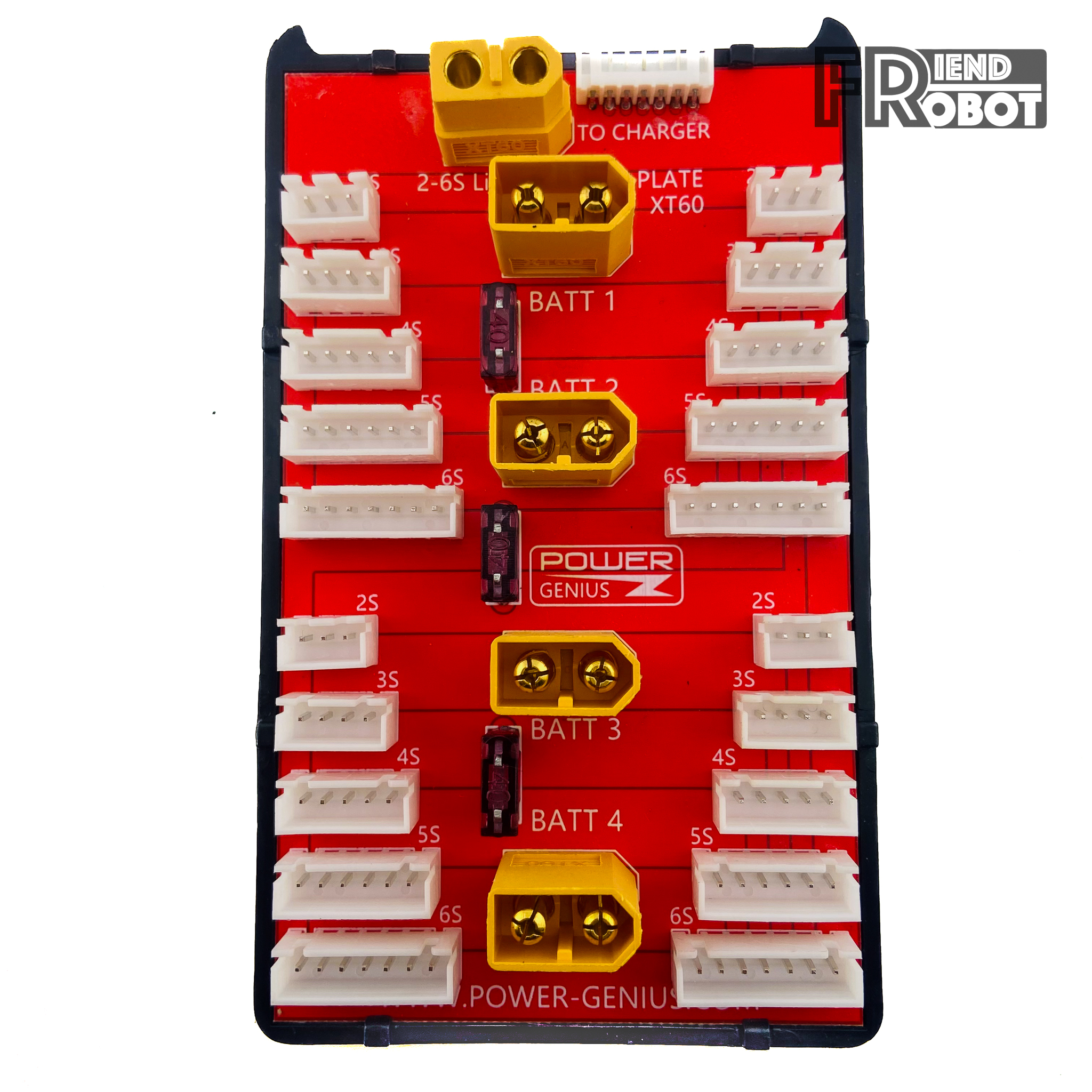 Power Genius XT60 2-8S Lipo parallel charging board