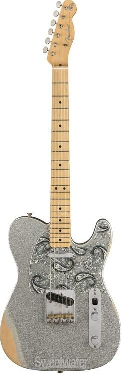 Fender Brad Paisley Road Worn Telecaster - Silver Sparkle
