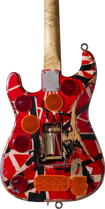 EVH Eddie Van Halen Frankenstein Replica Electric Guitar(Black/White/Red)