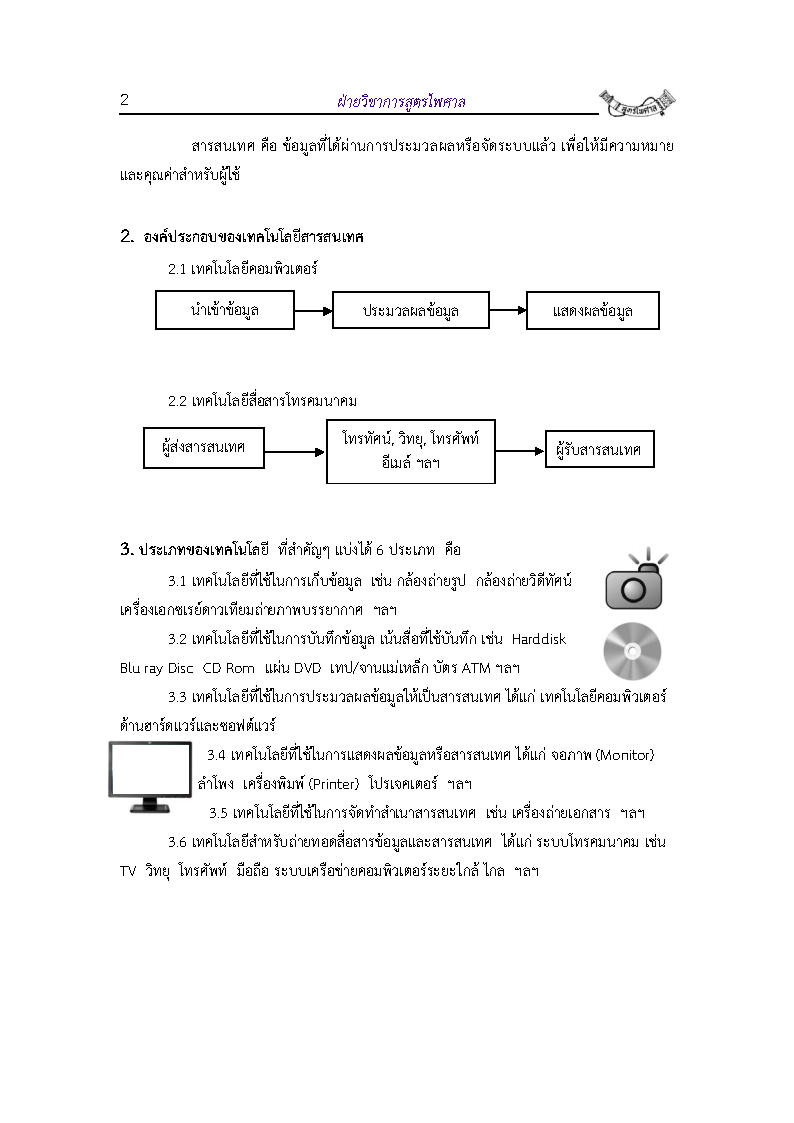 (e book) ติวสอบวิชาเทคโนโลยีสารสนเทศเบื้องต้น เนื้อหาพร้อมข้อสอบ