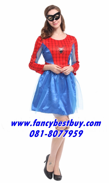 ชุดแฟนซีผู้หญิง ชุด Spider Women ขนาดฟรีไซด์