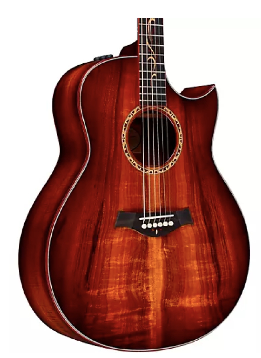 Taylor Custom Grand Orchestra #11093 A-Grade Koa Acoustic-Electric Guitar Shaded Edge Burst