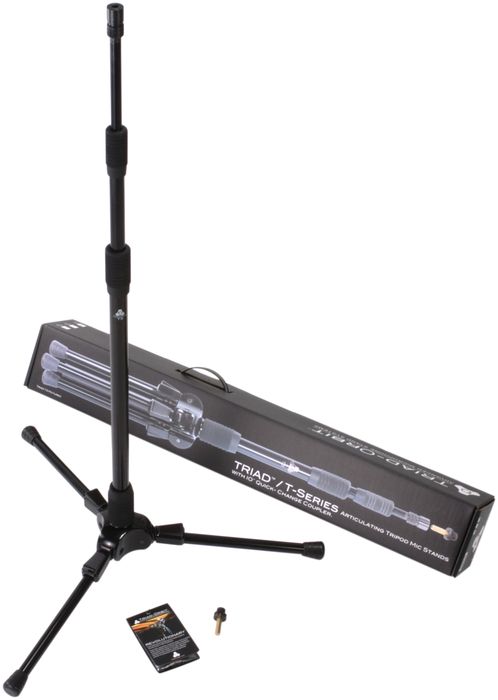 Triad-Orbit Advanced Microphone Stand Systems TRIAD 3 Tall Tripod Microphone Stand