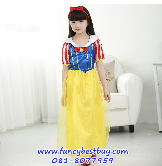 Snow white ชุดเจ้าหญิงเทพนิยายในปราสาทดีสนีย์ Disney Princess ขนาด L, XL