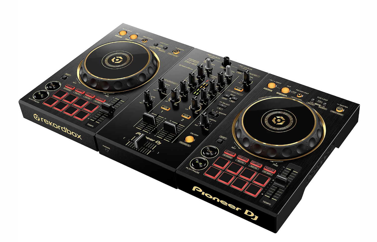 Pioneer DJ DDJ-400-N Limited Edition Gold 2-Channel DJ Controller for rekordbox dj Gold