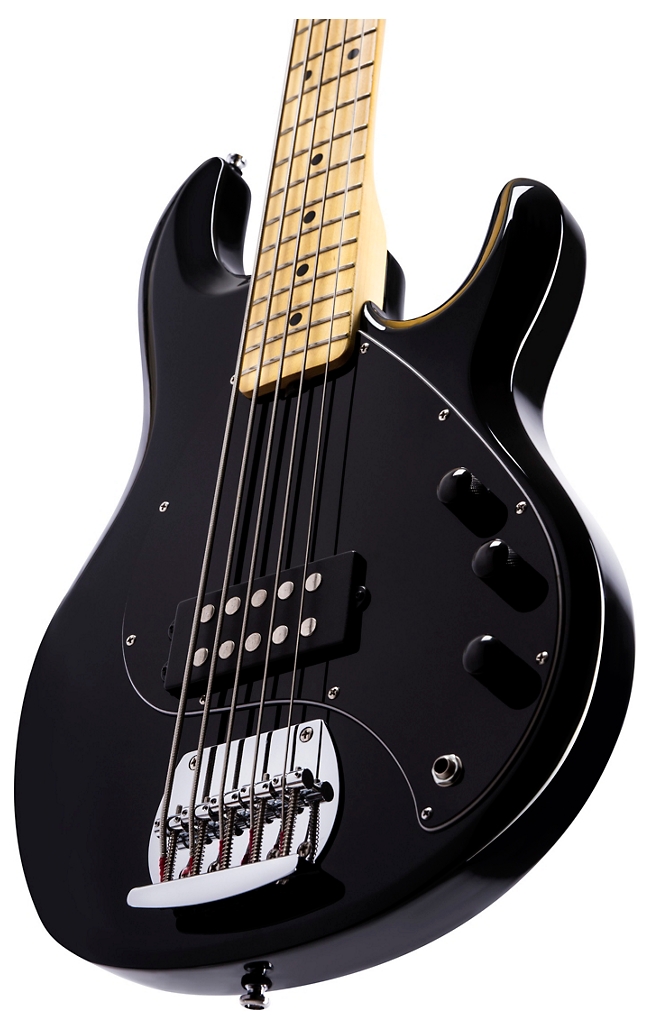 Sterling Music Man S.U.B. StingRay5 Maple Fingerboard 5-String Electric Bass Black,mint green,satin vintage sunburst