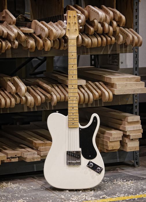 Fender Custom Shop Limited Snake Head Telecaster Electric Guitar (White Blonde)