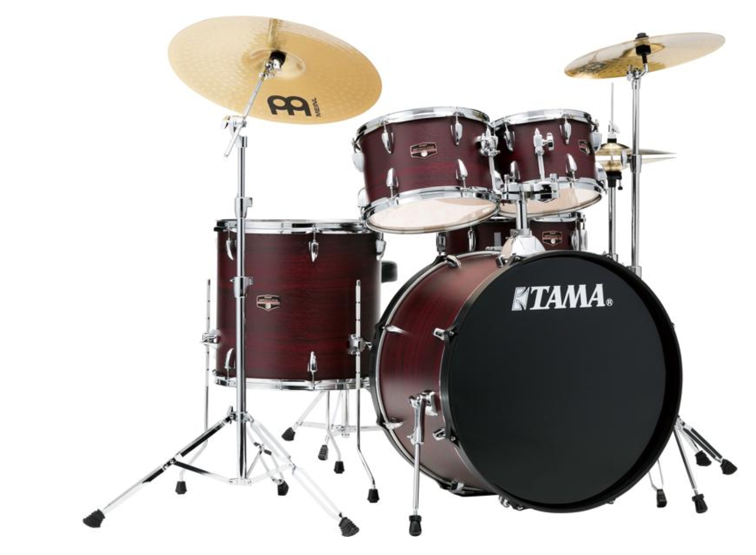 Tama Imperialstar IE52C 5-piece Complete Drum Set with Snare Drum and Meinl Cymbals