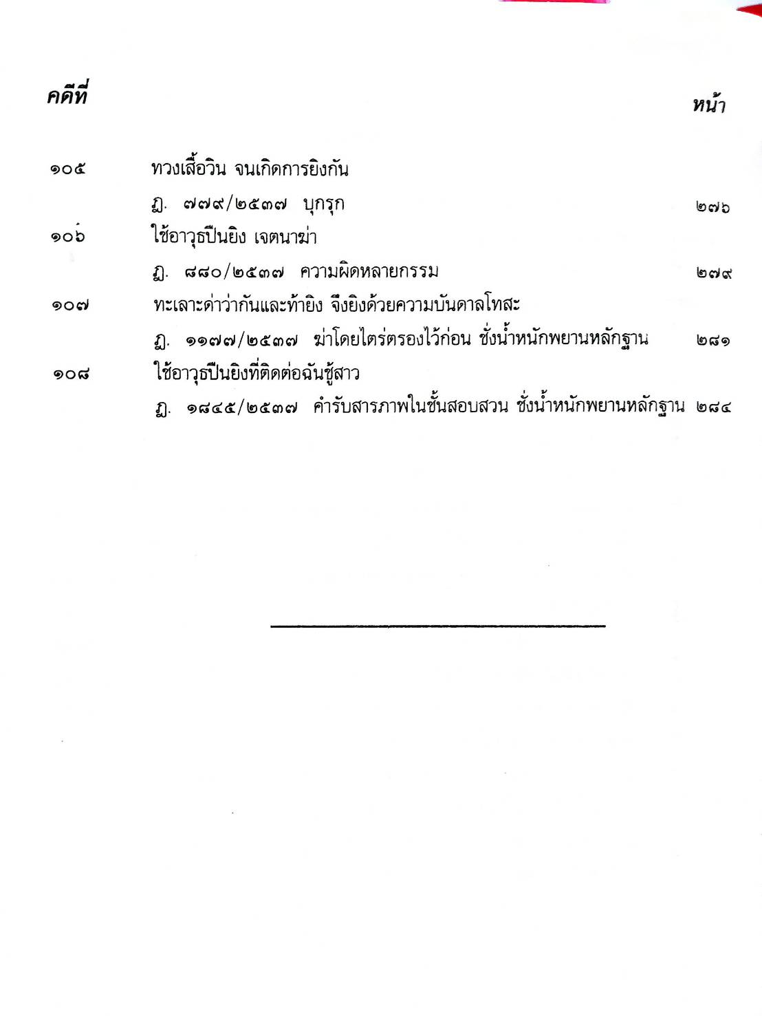 108 คดีอาวุธปืน : ปืนเถื่อน ปืนปลอม ฯลฯ (หนังสือเก่า มือ1)