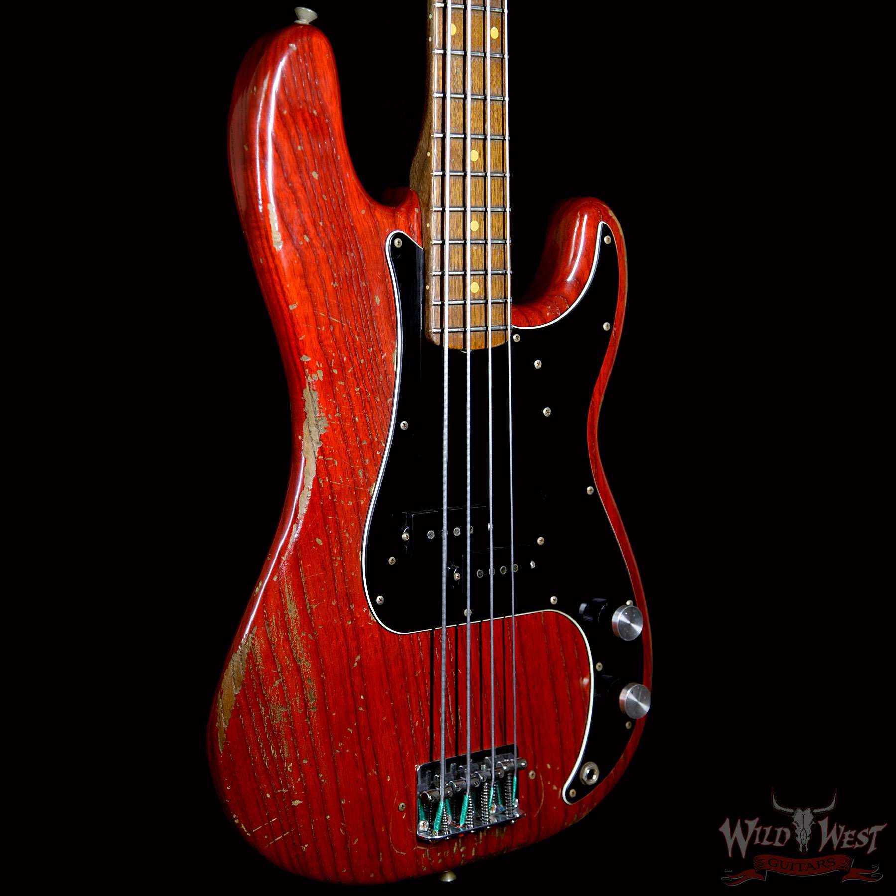 Fender Custom Shop Masterbuilt Jason Smith Late 60s P-Bass Relic Aged Cherry Red