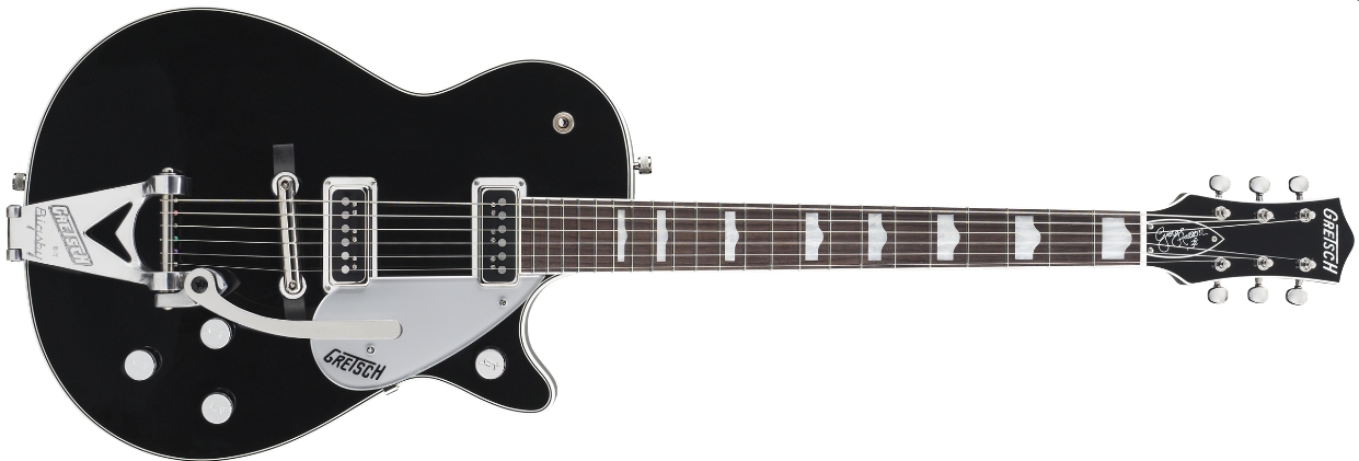 Gretsch G6128T - GH GEORGE HARRISON SIGNATURE DUO JET WITH BIGSBY , ROSEWOOD FINGERBOARD , BLACK