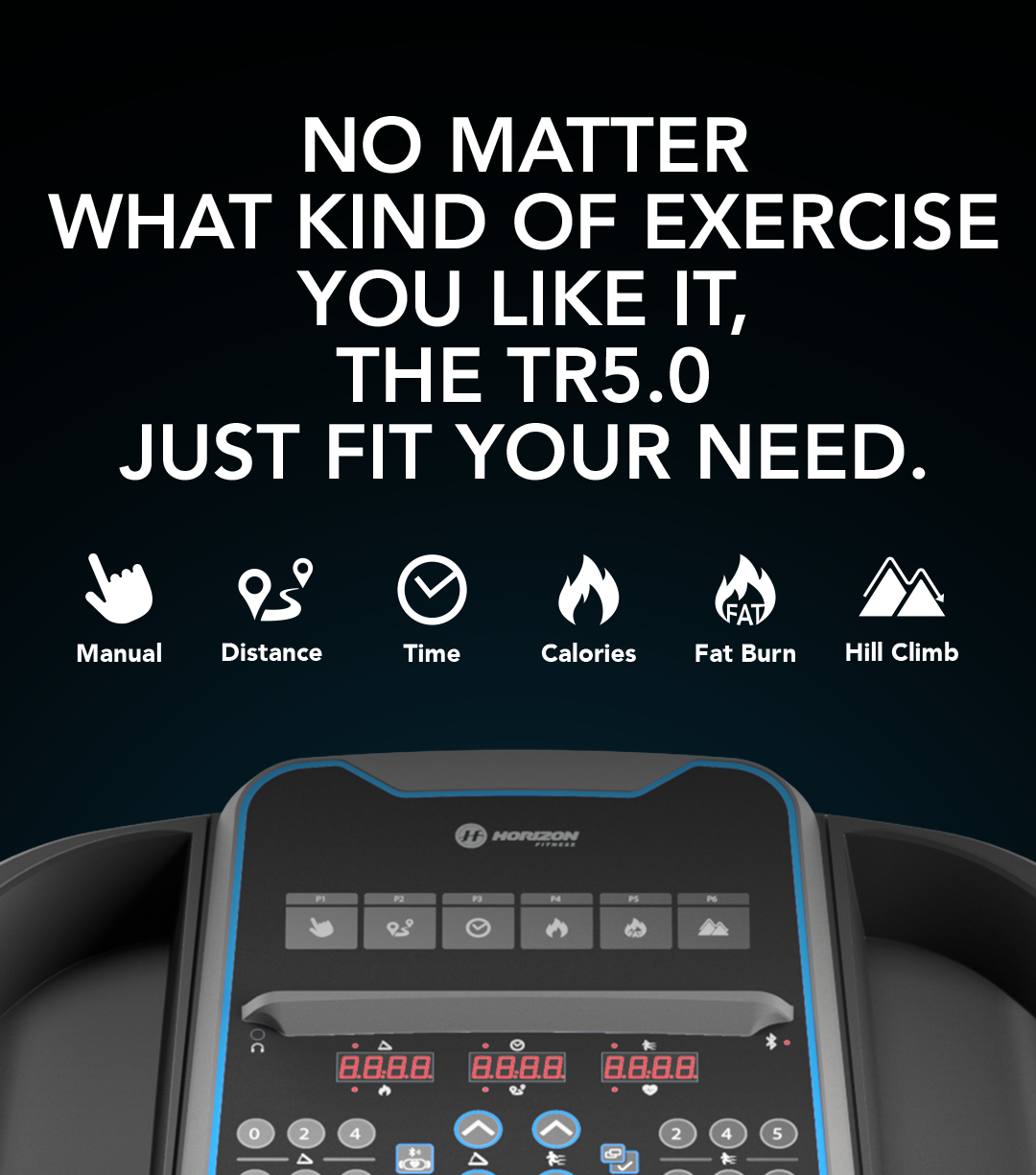 ลู่วิ่งไฟฟ้า Horizon Treadmill TR5.0 Zwift