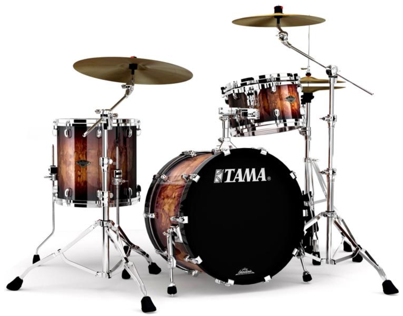 T ama Starclassic Walnut/Birch WBR30RS 3-piece Shell Pack