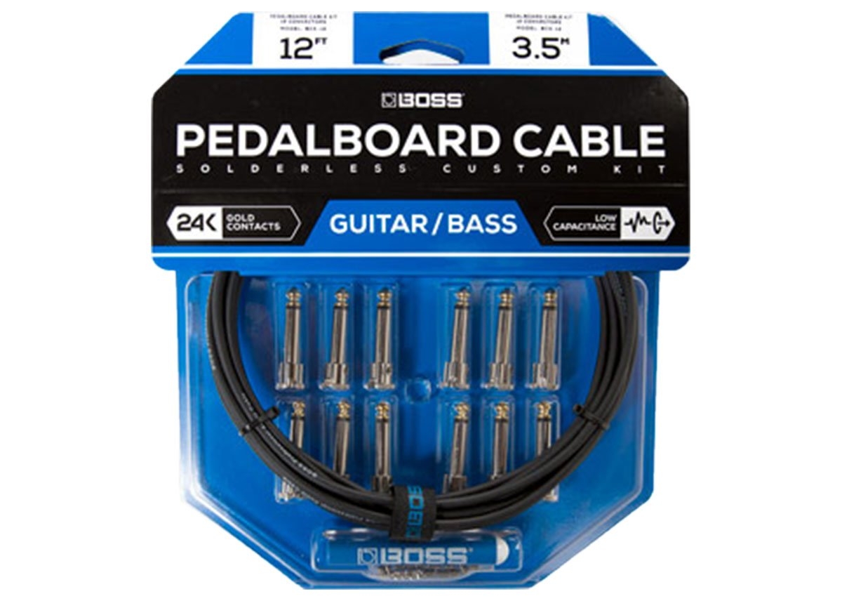 Boss Solderless Pedalboard Cable Kit - 12 Feet